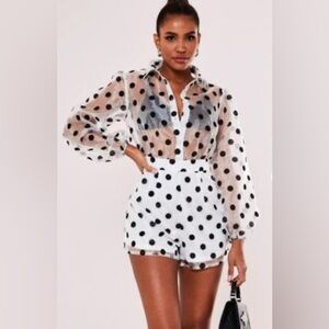 Misguided Polka Dot Romper